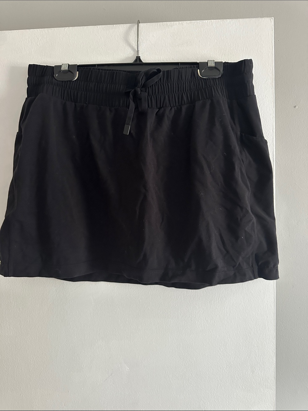 Athleta Black Active Skort with Drawstring Waist